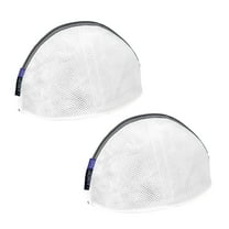 Laundry 360 2 Pack X-Large Bra Wash Bag, Mesh Polyester in White