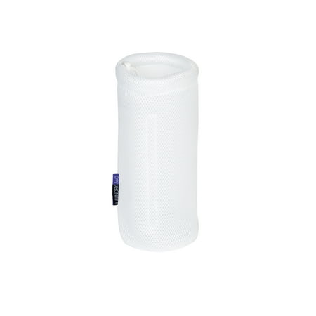 Laundry 360 Sanitized Sock Saver Wash Bag Polyester Mesh in White 5" x 12"