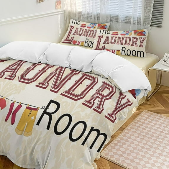 Laundry 3D Set Duvet Cover Quilt Cover Theme for Full Size