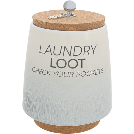 Pavilion Gift Company - Laundry - 6.5" Ceramic Savings Bank