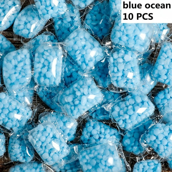 Laundry Appliances Rose Clean Clothes Soften Fresh Laundry Beads Laundry Scent Booster Scent Boosting in-Wash BLUE OCEAN 10PCS