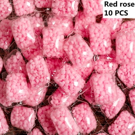 Laundry Appliances Rose Clean Clothes Soften Fresh Laundry Beads Laundry Scent Booster Scent Boosting in-Wash RED ROSE 10PCS