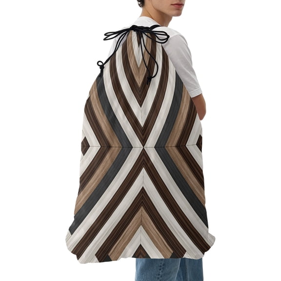 Laundry Bag Aztec Boho Style Mesh Wash Bags Dirty Clothes Organizer with Drawstring Washing Machine Packable Storage Bag Bohemian Ethnic Tribal Wood Grain Travel Laundry Bags for Delicates Dorm