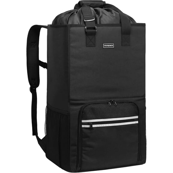 Laundry Bag Backpack - Extra Large Laundry Bags with Shoulder Straps Heavy-duty 2 in 1 Laundry Hamper Basket for College Dorm Camp Laundromat Room Essentials - Black