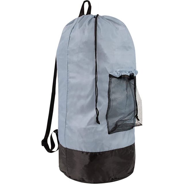 Laundry Bag Backpack with Straps, Heavy Duty for College Students, Travel Portable Laundry