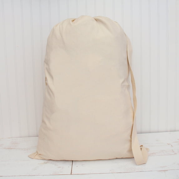 Laundry Bag Duffle Bag Jumbo Spacious 25”X35” Drawstring 100% Sturdy Cotton Canvas with Strap for College Students Dorm Room Clothes Hamper Storage Washer | 2 Sizes Available