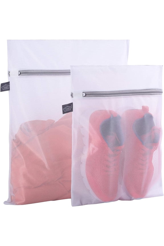 Laundry Bag Mesh Wash Bags, Washing Machine Wash Bag, Net Washer Sack with Zipper, Dryer Pouch for Cleaning and Drying Cloths, Garment, Delicates, T-shirt, Underwear, Bra, Pant, Small Toys