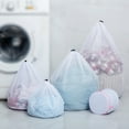 thumbnail image 1 of Laundry Bag Solid Color Drawstring Closure Polyester Anti-Pilling Mesh Wash Bag for Washing Machine, 1 of 8