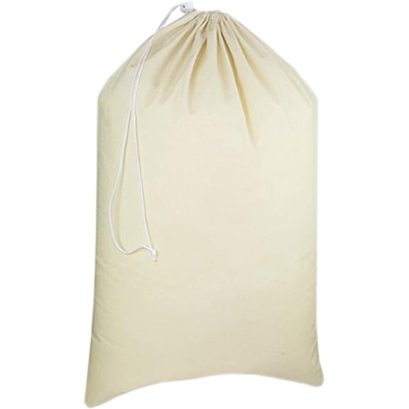 Laundry Bags 1-Pack 28"x36" Extra-Large Canvas Heavy Duty Washable Durable Travel Laundry Sacks with Drawstring Closure Hamper Liners for Dirty Clothes Delicates & Lingerie