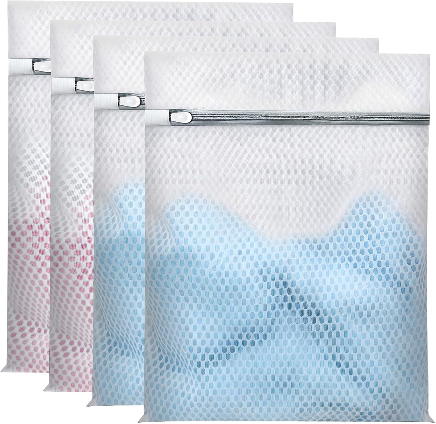 Laundry Bags Mesh Wash for Delicates, Upgraded Honeycomb & Fine Mesh ...