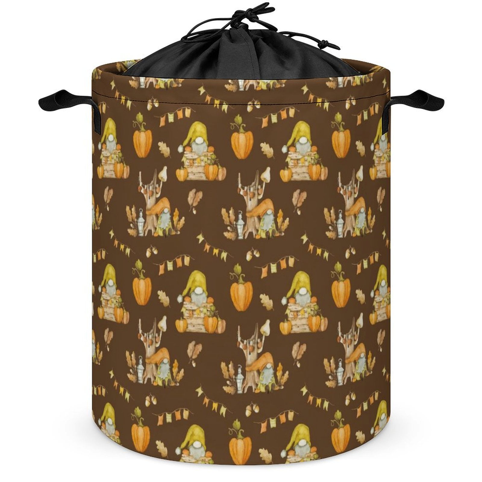 Laundry Basket Autumn With Pumpkin Harvest Waterproof Laundry Hamper
