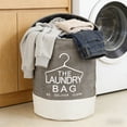 thumbnail image 1 of Laundry Basket, Clothes Hamper, Foldable Storage Basket with Handles, Extra Large 40x50cm Linen Fabric Bin for Dirty Clothes Organization, for Bedroom Closet, Bathroom, Dormitory Organization, 1 of 6