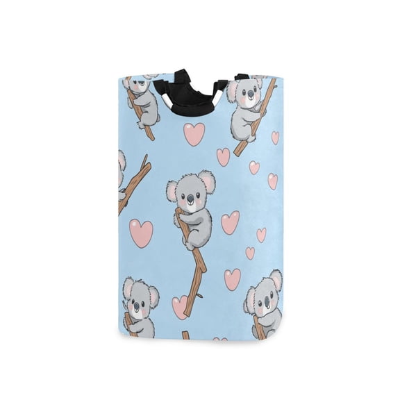 Laundry Basket Collapsible Laundry Basket Hamper with Handles for Dorm Clothes Toy Storage Cute Koala Pattern