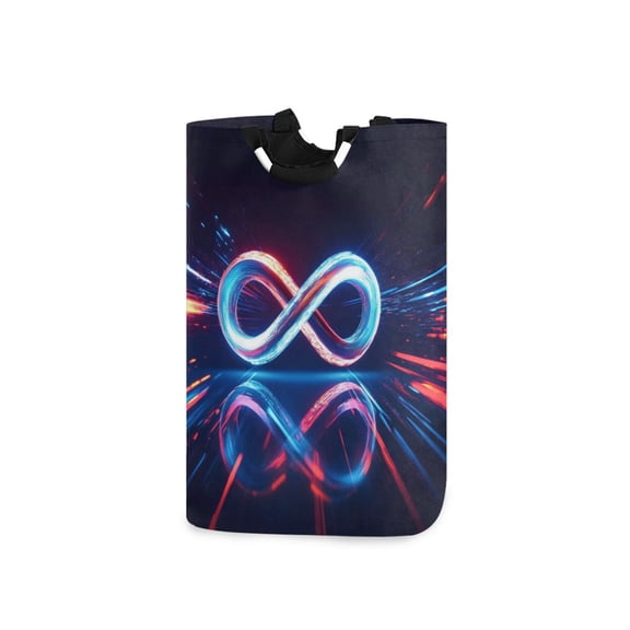 Laundry Basket Collapsible Laundry Basket Hamper with Handles for Dorm Clothes Toy Storage The Infinity Symbol