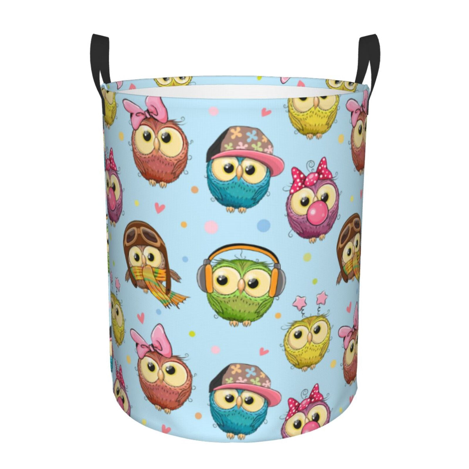Laundry Basket, Cute Cartoon Colorful Owls Waterproof Laundry Hamper ...