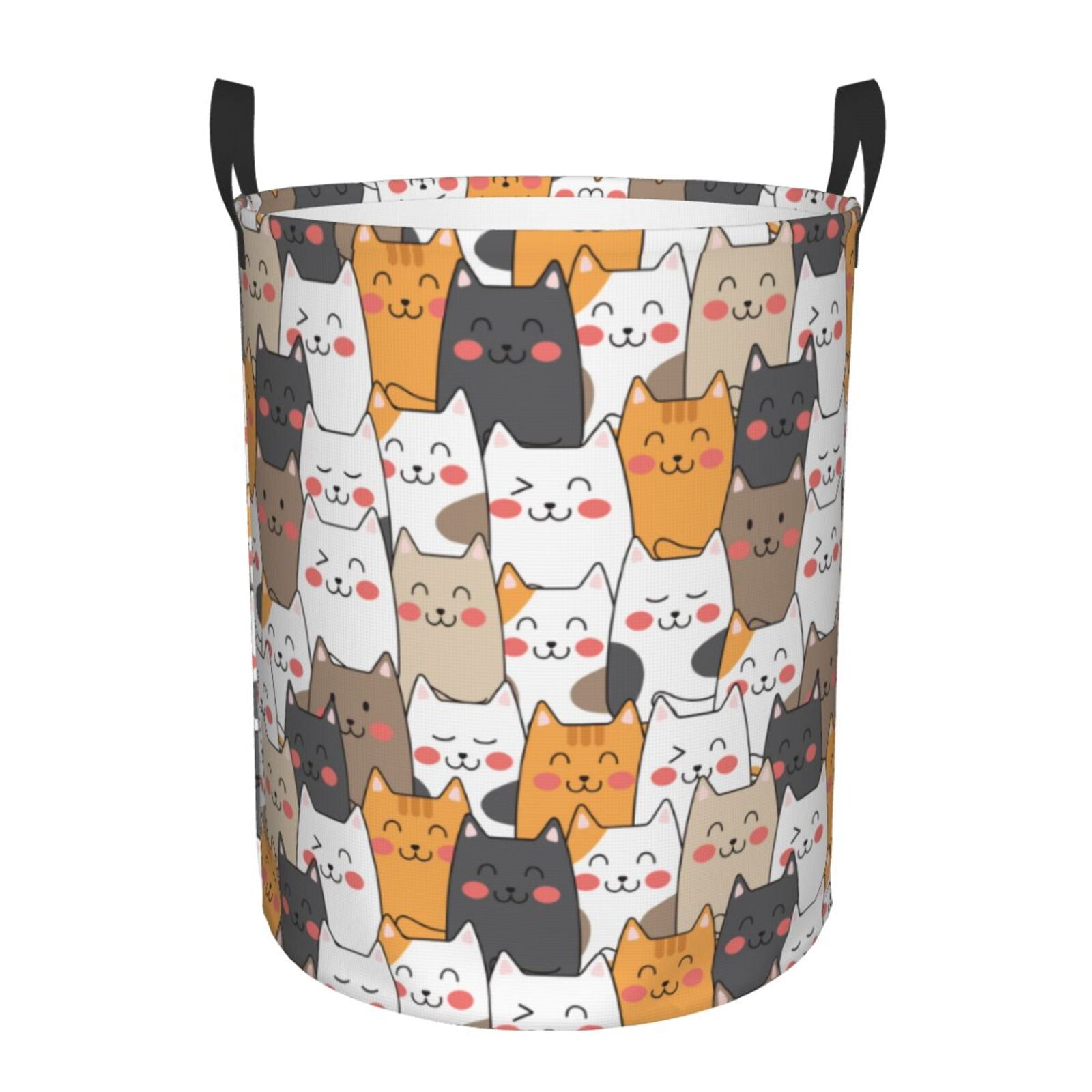 Life Is Better With Adorable Cats - Personalized Laundry Basket