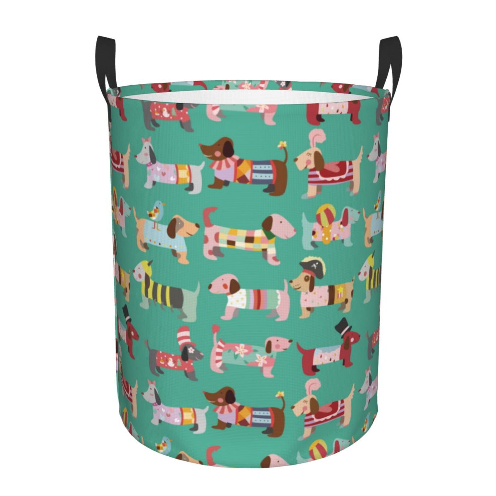 Dachshund Classic Cream Quilted Laundry Basket NCU0LDH250 main image 0