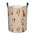 thumbnail image 1 of Laundry Basket, Cute Dog Puppy Striped Waterproof Laundry Hamper With Padded Handles, Clothes Hamper For Laundry, Bedroom, Dorm, Towels, Laundry Bin Easy Storage, 1 of 8