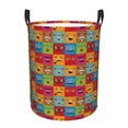 thumbnail image 1 of Laundry Basket, Cute Expression Waterproof Laundry Hamper With Padded Handles, Clothes Hamper For Laundry, Bedroom, Dorm, Towels, Laundry Bin Easy Storage, 1 of 8
