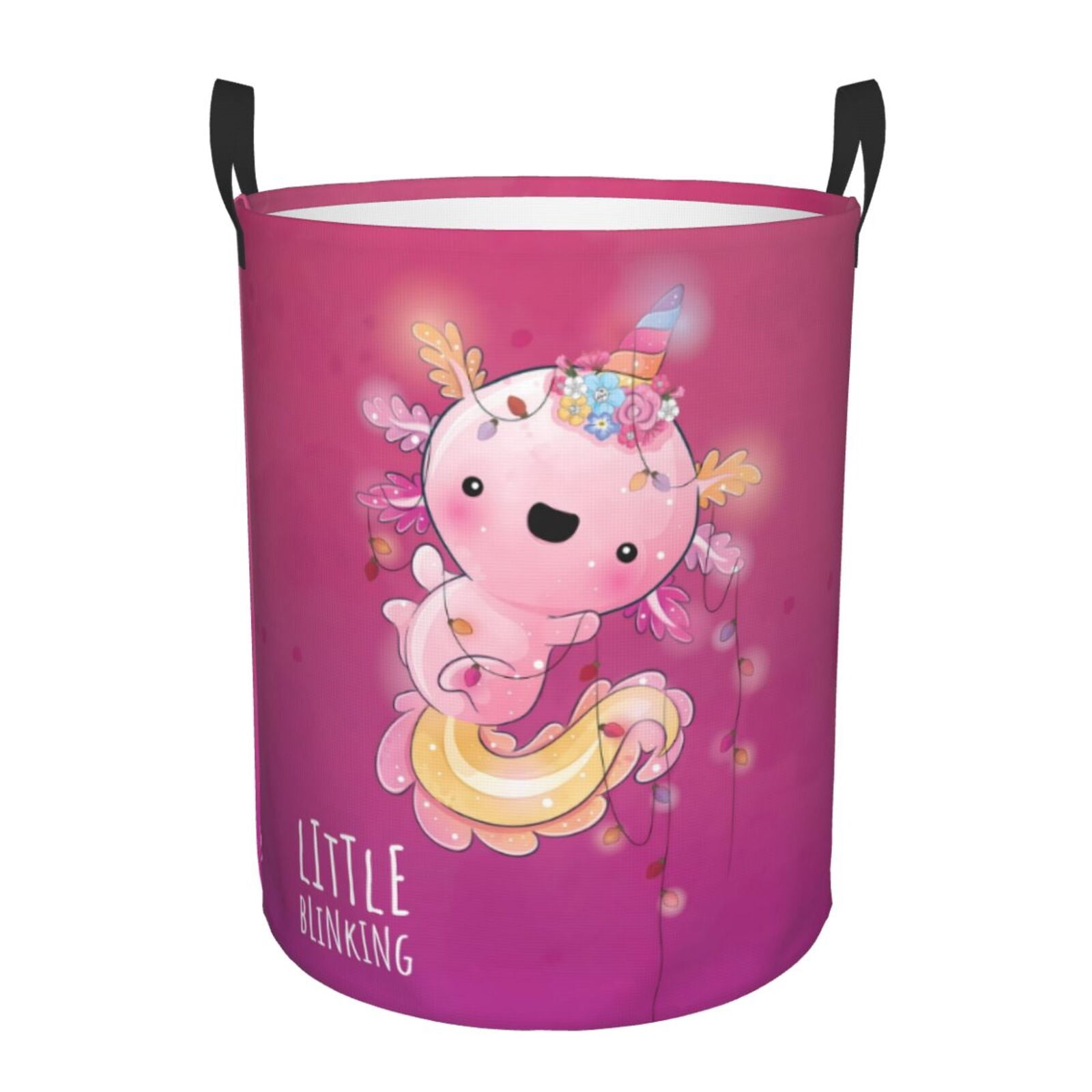 Pink Pastel Paw Laundry Basket
