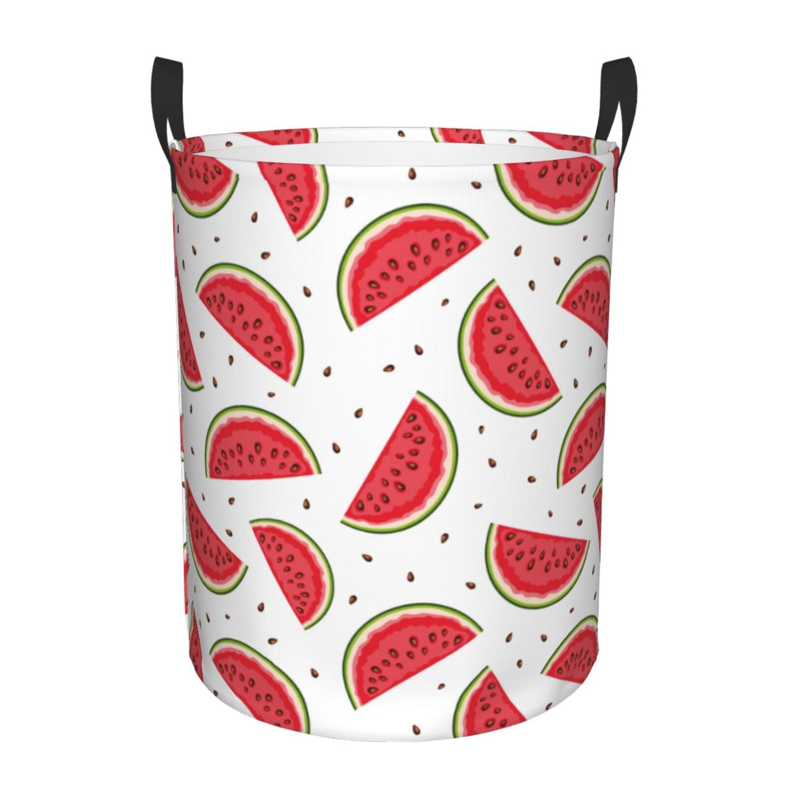 Laundry Basket, Cute Red Watermelon Waterproof Laundry Hamper for ...