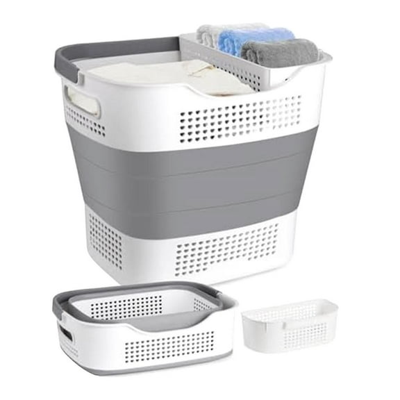 Laundry Basket, Foldable Laundry Basket Pp With Handles,-up Storage Container/hamper