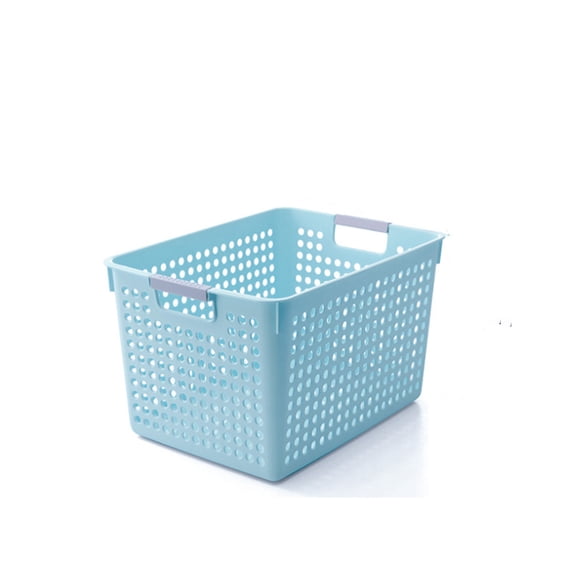 Laundry Basket Green Deep 31x22cm With Silvery Handle