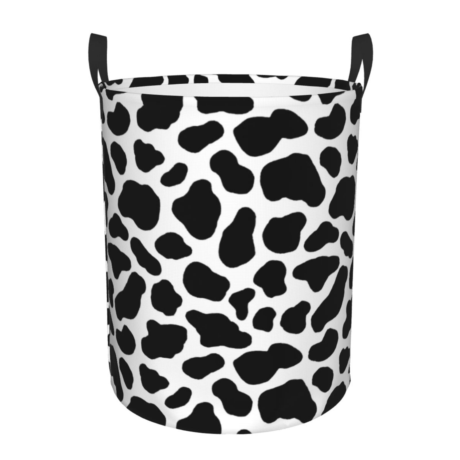OREZI Foldable Cow Print Laundry Basket & Storage Bin – Collapsible, Stylish Organizer For Toys, Clothes, Bedroom & More - View #3