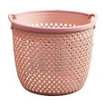 thumbnail image 1 of Laundry Basket,Large Laundry Hamper,Woven Laundry Hamper with Handles,Portable Dirty Clothes Basket Dirty Clothes Storage Basket Large Clothes Rack Laundry Basket Bathroom Hollow Dirty Clothes Basket, 1 of 9