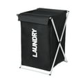 thumbnail image 1 of Laundry Basket Laundry Hamper Dirty Clothes Hamper Large Laundry Storage Hamper for Home 15''X15''X22" Folding, 1 of 19