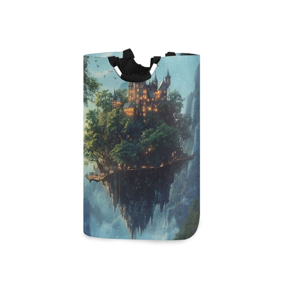 Laundry Basket Laundry Hampers 12.6*11* 22.7 Inch Storage Basket Laundry Hampers is Lightweight and Foldable Beautiful Magic Castle