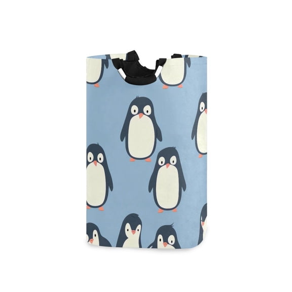 Laundry Basket Laundry Hampers 12.6*11* 22.7 Inch Storage Basket Laundry Hampers is Lightweight and Foldable Cartoon Penguin