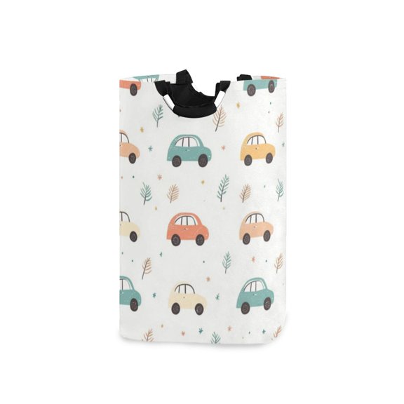 Laundry Basket Laundry Hampers 12.6*11* 22.7 Inch Storage Basket Laundry Hampers is Lightweight and Foldable Color Cartoon Car