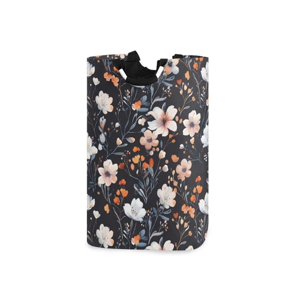 Laundry Basket Laundry Hampers 12.6*11* 22.7 Inch Storage Basket Laundry Hampers is Lightweight and Foldable Little White Flower