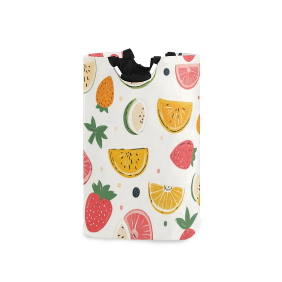 Laundry Basket Laundry Hampers 12.6*11* 22.7 Inch Storage Basket Laundry Hampers is Lightweight and Foldable Lovely Fruit Seamless