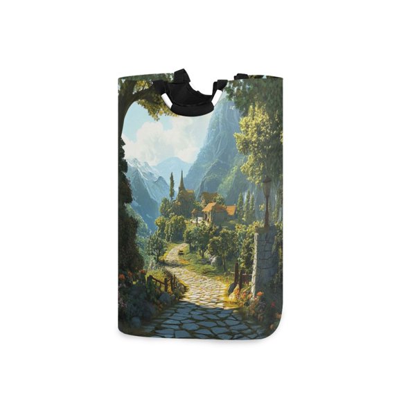 Laundry Basket Laundry Hampers 12.6*11* 22.7 Inch Storage Basket Laundry Hampers is Lightweight and Foldable Mountain Hut