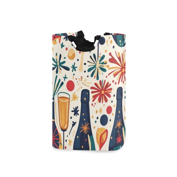 Laundry Basket Laundry Hampers 12.6*11* 22.7 Inch Storage Basket Laundry Hampers is Lightweight and Foldable Pretty Champagne Pattern