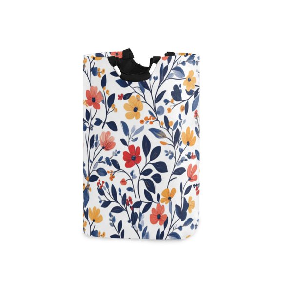 Laundry Basket Laundry Hampers 12.6*11* 22.7 Inch Storage Basket Laundry Hampers is Lightweight and Foldable Pretty Little Flowers3