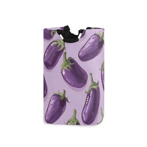 Laundry Basket Laundry Hampers 12.6*11* 22.7 Inch Storage Basket Laundry Hampers is Lightweight and Foldable Purple Eggplant