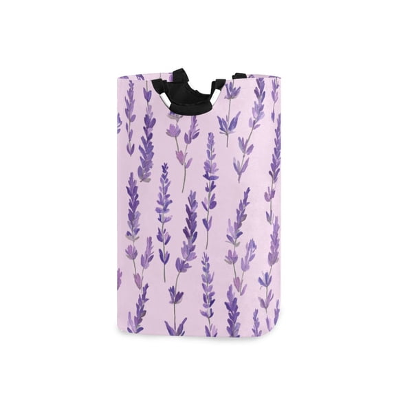 Laundry Basket Laundry Hampers 12.6*11* 22.7 Inch Storage Basket Laundry Hampers is Lightweight and Foldable Purple Lavender3