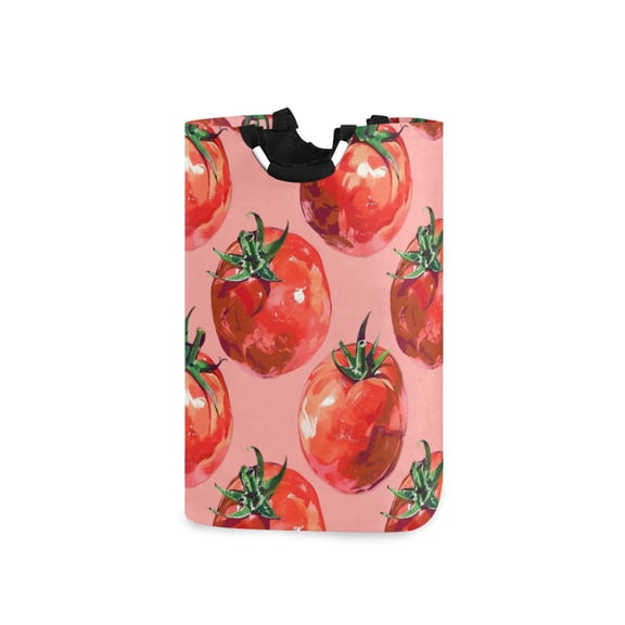 Laundry Basket Laundry Hampers 12.6*11* 22.7 Inch Storage Basket Laundry Hampers is Lightweight and Foldable Red Tomato