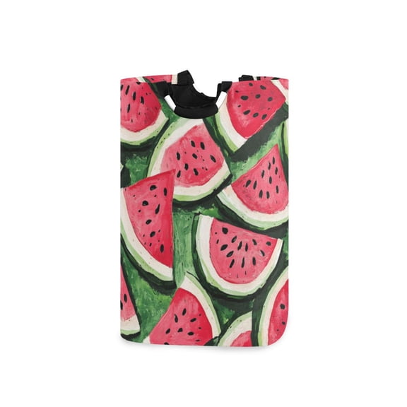 Laundry Basket Laundry Hampers 12.6*11* 22.7 Inch Storage Basket Laundry Hampers is Lightweight and Foldable Watermelon Cartoon1