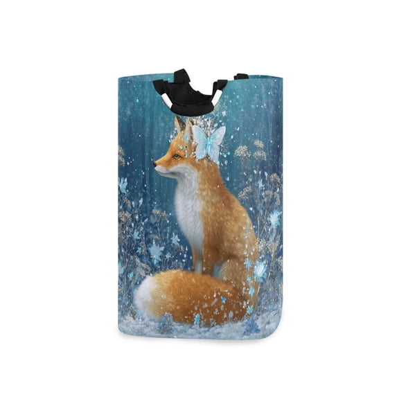 Laundry Basket Laundry Hampers Storage Basket Store Clothes Lightweight and Foldable A Beautiful Fox
