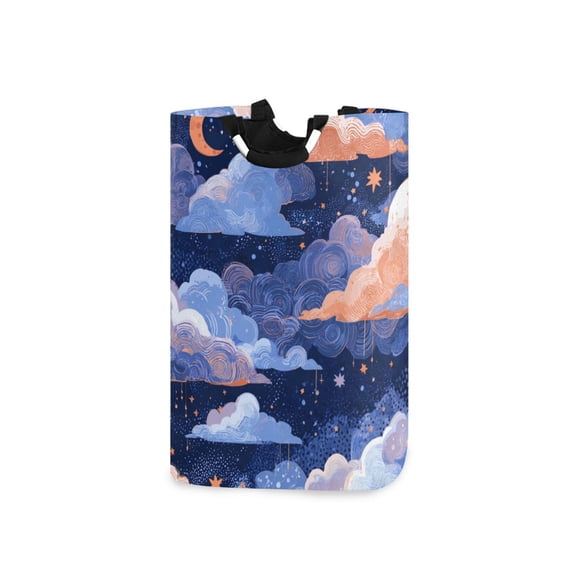 Laundry Basket Laundry Hampers Storage Basket Store Clothes Lightweight and Foldable Beautiful Blue Clouds
