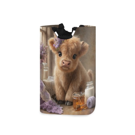 Laundry Basket Laundry Hampers Storage Basket Store Clothes Lightweight and Foldable Beautiful Cute Cow