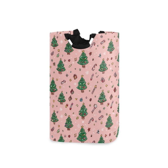 Laundry Basket Laundry Hampers Storage Basket Store Clothes Lightweight and Foldable Beautiful Green Christmas Tree