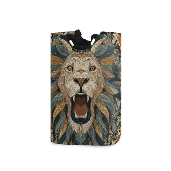 Laundry Basket Laundry Hampers Storage Basket Store Clothes Lightweight and Foldable Cartoon Fierce Lion