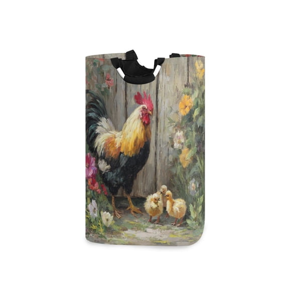 Laundry Basket Laundry Hampers Storage Basket Store Clothes Lightweight and Foldable Colorful Big Rooster