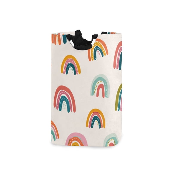 Laundry Basket Laundry Hampers Storage Basket Store Clothes Lightweight and Foldable Colorful Cartoon Rainbow Pattern