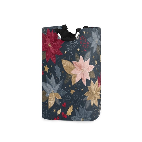 Laundry Basket Laundry Hampers Storage Basket Store Clothes Lightweight and Foldable Colorful Christmas Flowers